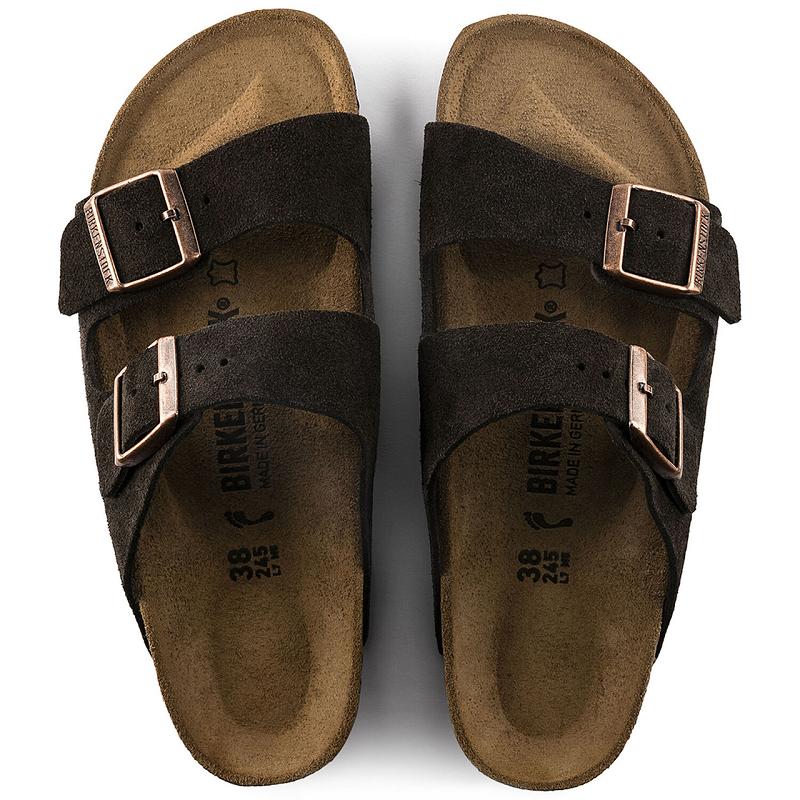 Birkenstock Ruskind Arizona Dame Taupe | DK 53SGL